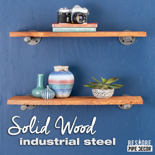 RESTORE Sunset Cedar 24 in. Shelves with Straight Brackets - Sweatfully