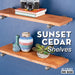 RESTORE Sunset Cedar 24 in. Shelves with Straight Brackets - Sweatfully