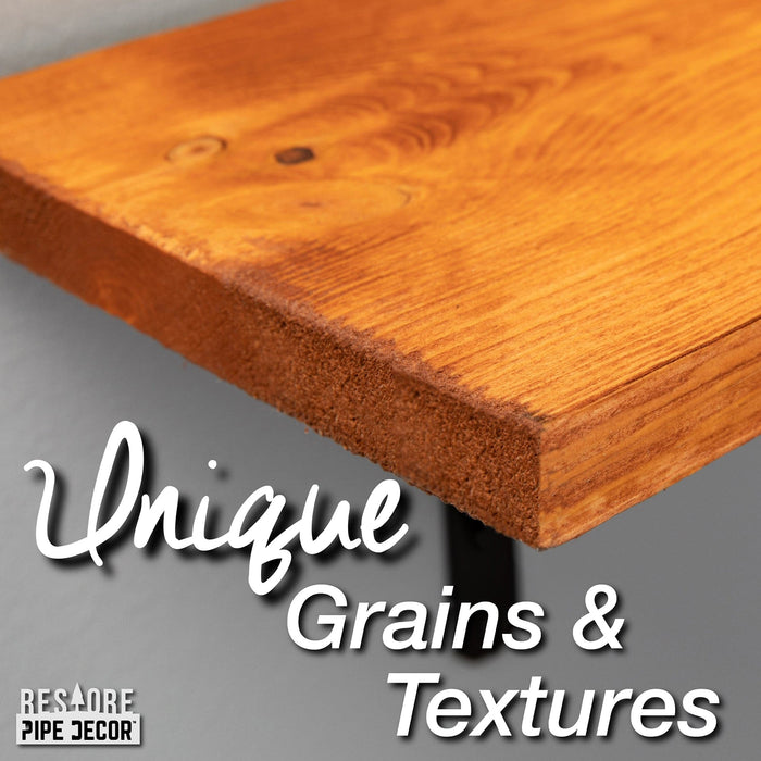 RESTORE Sunset Cedar 24 in. Shelves with Straight Brackets - Sweatfully