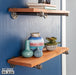 RESTORE Sunset Cedar 24 in. Shelves with Straight Brackets - Sweatfully