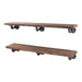 RESTORE Sunset Brown 36 in. Shelves with L-Shaped Brackets - Sweatfully