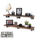 RESTORE Driftwood Tan 36 in. Shelves with L-Shaped Brackets - Sweatfully