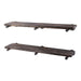 RESTORE Boulder Black 36 in. Shelves with Straight Brackets - Sweatfully