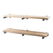 RESTORE Driftwood Tan 36 in. Shelves with Straight Brackets - Sweatfully