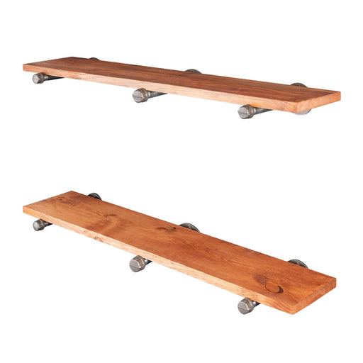 RESTORE Sunset Cedar 36 in. Shelves with Straight Brackets - Sweatfully