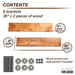 RESTORE Sunset Cedar 36 in. Shelves with Straight Brackets - Sweatfully