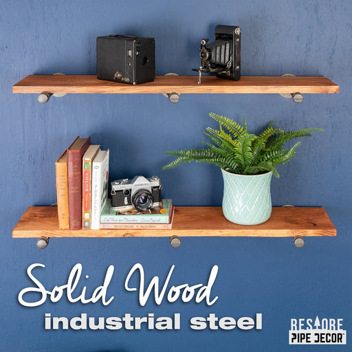 RESTORE Sunset Cedar 36 in. Shelves with Straight Brackets - Sweatfully