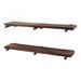 RESTORE Trail Brown 36 in. Shelves with Straight Brackets - Sweatfully