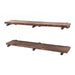 RESTORE Sunset Brown 36 in. Shelves with Straight Brackets - Sweatfully
