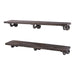 RESTORE Boulder Black 36 in. Shelves with L-Shaped Brackets - Sweatfully