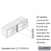 Salsbury Recessed Mounted 4C Horizontal Mailbox Connector Kit - for 5 Door High Units - Sweatfully