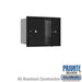 Salsbury 6 Door High Recessed Mounted 4C Horizontal Parcel Locker with 2 Parcel Lockers in Black with Private Access - Front Loading - Sweatfully