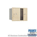 Salsbury 6 Door High Recessed Mounted 4C Horizontal Parcel Locker with 2 Parcel Lockers in Sandstone with Private Access - Front Loading - Sweatfully