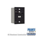 Salsbury 6 Door High Recessed Mounted 4C Horizontal Mailbox with 3 Doors in Black with Private Access - Rear Loading - Sweatfully