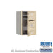 Salsbury 6 Door High Recessed Mounted 4C Horizontal Mailbox with 3 Doors in Sandstone with Private Access - Front Loading - Sweatfully