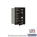 Salsbury 6 Door High Recessed Mounted 4C Horizontal Mailbox with 4 Doors in Black with USPS Access - Front Loading - Sweatfully