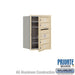 Salsbury 6 Door High Recessed Mounted 4C Horizontal Mailbox with 4 Doors in Sandstone with Private Access - Front Loading - Sweatfully