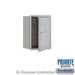 Salsbury 6 Door High Recessed Mounted 4C Horizontal Parcel Locker with 1 Parcel Locker in Aluminum with Private Access - Front Loading - Sweatfully
