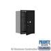 Salsbury 6 Door High Recessed Mounted 4C Horizontal Parcel Locker with 1 Parcel Locker in Black with Private Access - Front Loading - Sweatfully