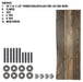 RESTORE Boulder Black Solid Live Edge Wood Accent Bench - Sweatfully
