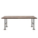 RESTORE Trail Brown Solid Live Edge Wood Accent Bench - Sweatfully