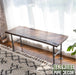 RESTORE Trail Brown Solid Live Edge Wood Accent Bench - Sweatfully