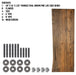 RESTORE Trail Brown Solid Live Edge Wood Accent Bench - Sweatfully