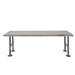 RESTORE Riverstone Grey Solid Live Edge Wood Accent Bench - Sweatfully