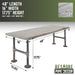 RESTORE Riverstone Grey Solid Live Edge Wood Accent Bench - Sweatfully