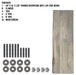 RESTORE Riverstone Grey Solid Live Edge Wood Accent Bench - Sweatfully
