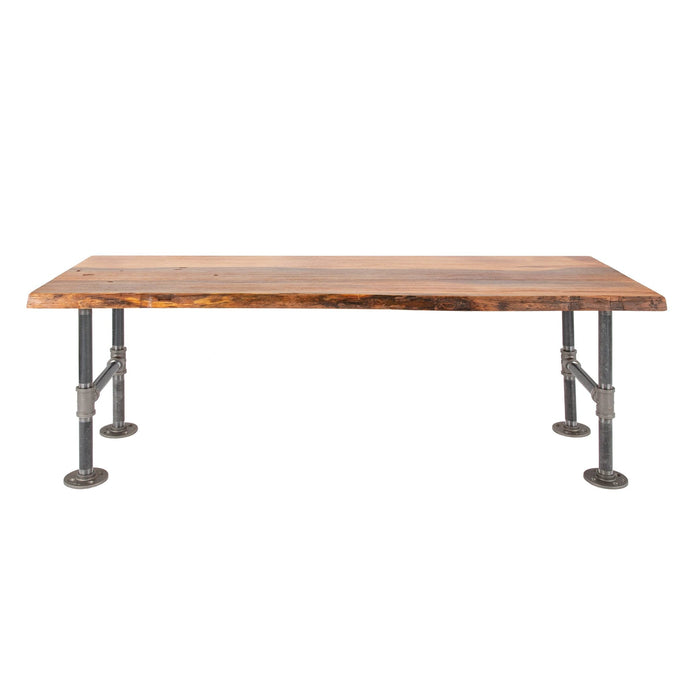 RESTORE Sunset Cedar Solid Live Edge Wood Accent Bench - Sweatfully