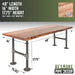 RESTORE Sunset Cedar Solid Live Edge Wood Accent Bench - Sweatfully