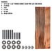 RESTORE Sunset Cedar Solid Live Edge Wood Accent Bench - Sweatfully