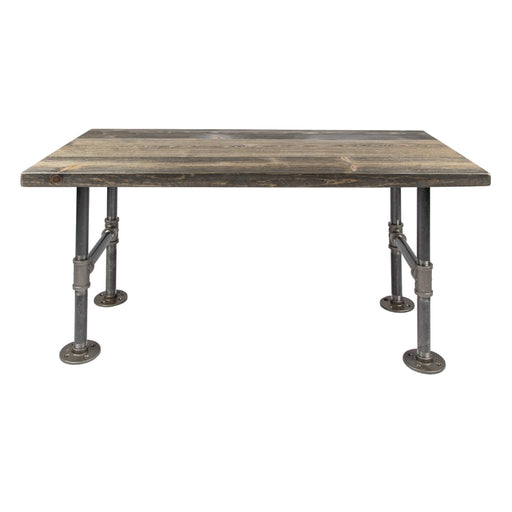 RESTORE Boulder Black Solid Wood Coffee Table - Sweatfully