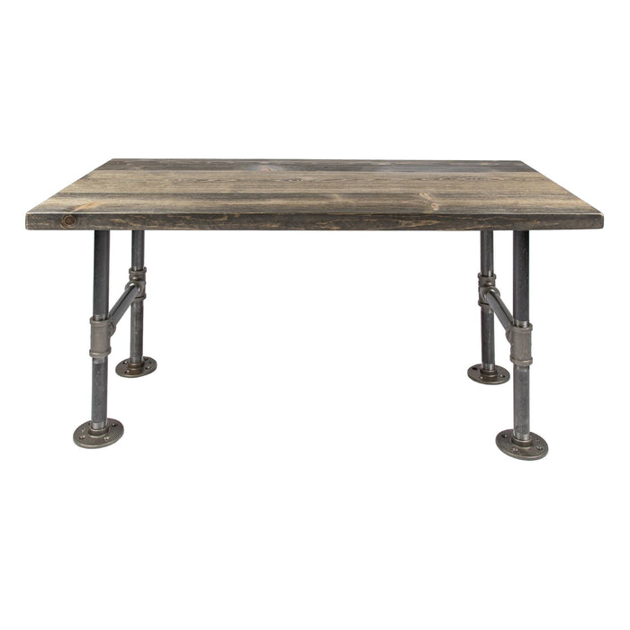 RESTORE Boulder Black Solid Wood Coffee Table - Sweatfully