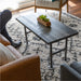 RESTORE Boulder Black Solid Wood Coffee Table - Sweatfully