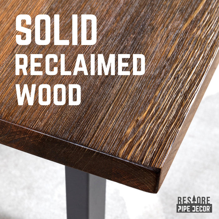 Skyline Boulder Black Solid Wood Coffee Table with 18 in. Landscape Legs - Sweatfully