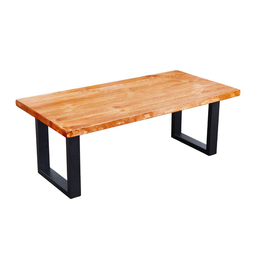 Skyline Sunset Cedar Solid Wood Coffee Table with 12 in. Landscape Legs - Sweatfully