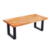 Skyline Sunset Cedar Solid Wood Coffee Table with 12 in. Landscape Legs - Sweatfully