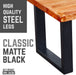 Skyline Sunset Cedar Solid Wood Coffee Table with 12 in. Landscape Legs - Sweatfully