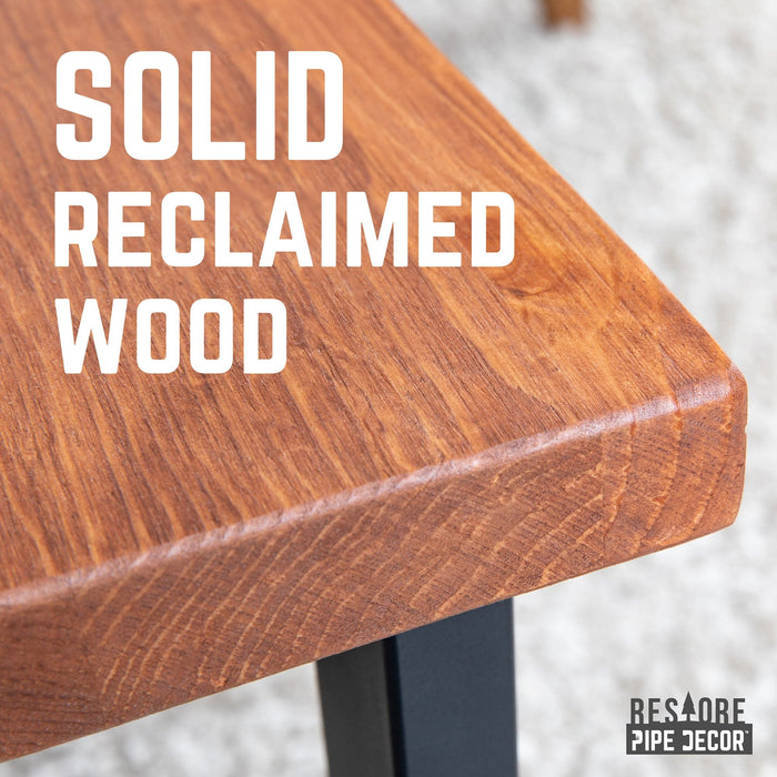 Skyline Sunset Cedar Solid Wood Coffee Table with 12 in. Landscape Legs - Sweatfully
