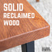 Skyline Sunset Cedar Solid Wood Coffee Table with 12 in. Landscape Legs - Sweatfully