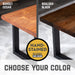 Skyline Sunset Cedar Solid Wood Coffee Table with 18 in. Landscape Legs - Sweatfully