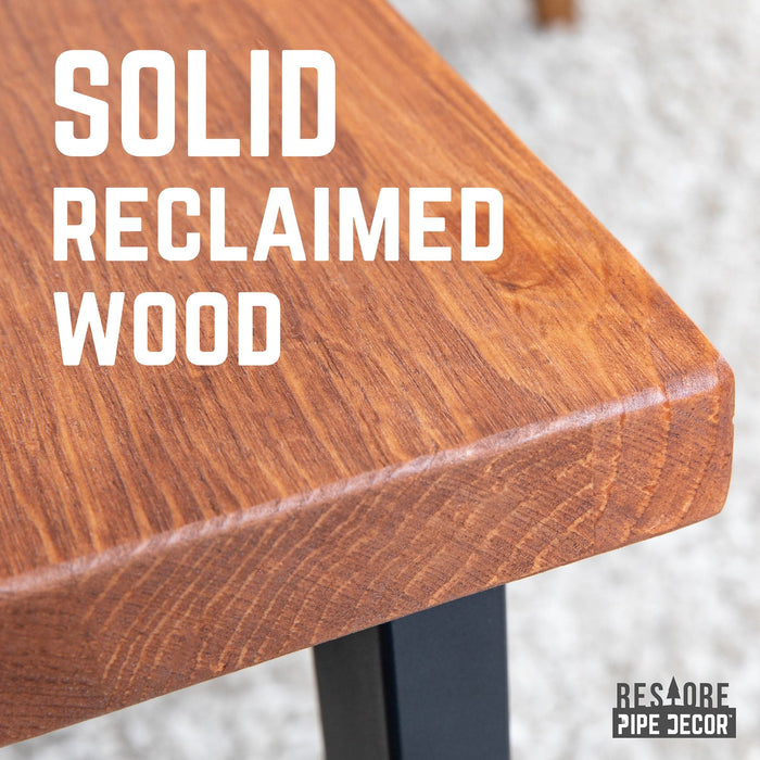 Skyline Sunset Cedar Solid Wood Coffee Table with 18 in. Landscape Legs - Sweatfully