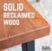 Skyline Sunset Cedar Solid Wood Coffee Table with 18 in. Landscape Legs - Sweatfully