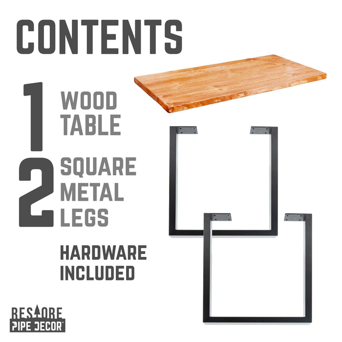 Skyline Sunset Cedar Solid Wood Coffee Table with 18 in. Landscape Legs - Sweatfully