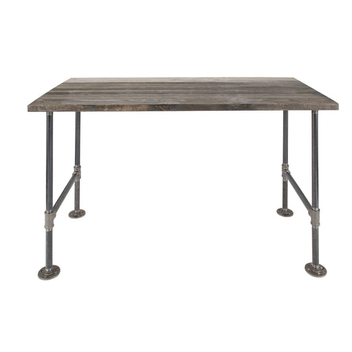 RESTORE Boulder Black Solid Wood Office Desk - Sweatfully