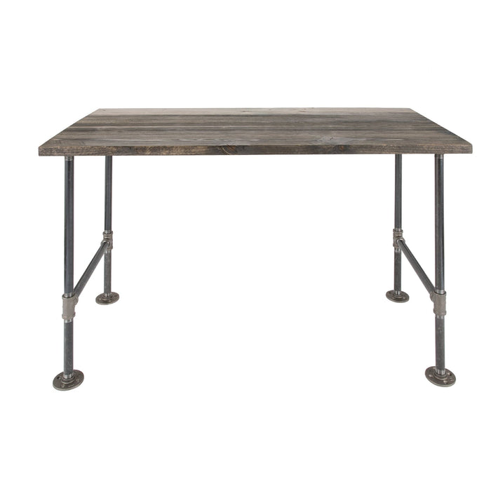 RESTORE Boulder Black Solid Wood Office Desk - Sweatfully