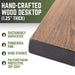 RESTORE Trail Brown Solid Wood Office Desk - Sweatfully