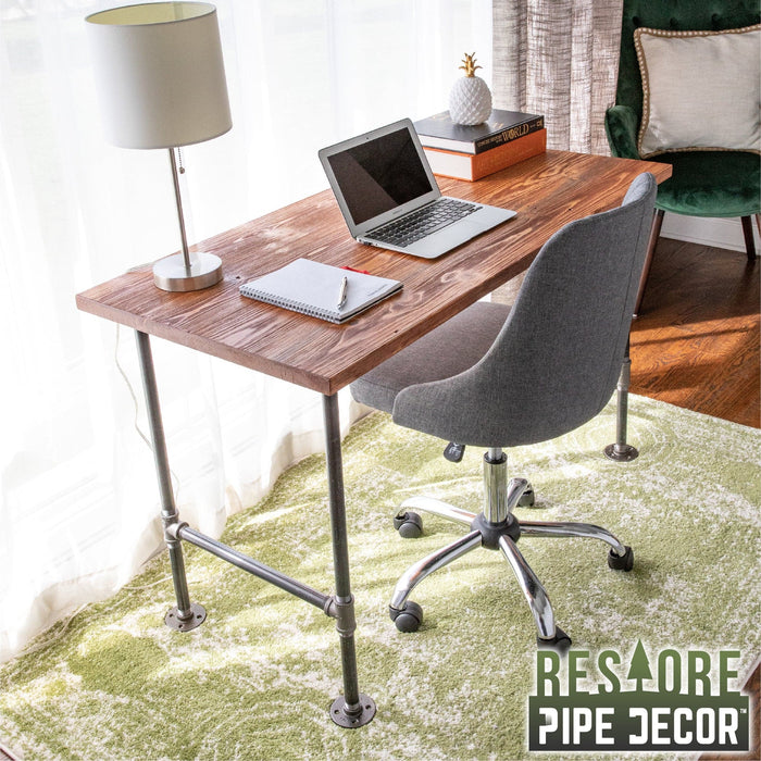 RESTORE Sunset Cedar Solid Wood Office Desk - Sweatfully